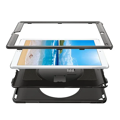 For iPad 10.2 7th 8th 9th Gen Heavy Duty Shockproof Case With Swivel Stand & Strap - Image 3