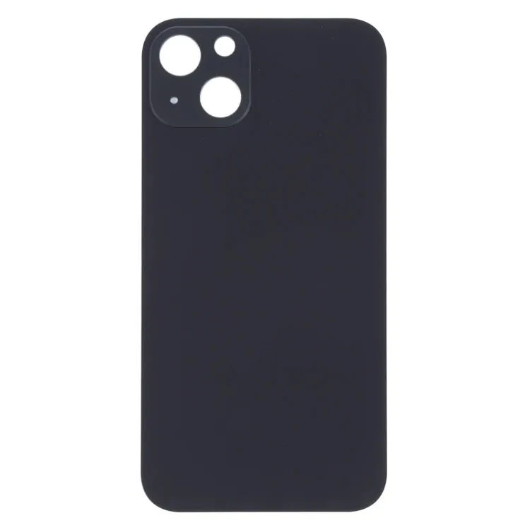 iph13blackback-1.jpg Rear Back Glass Battery Cover Big Camera Hole Easy Fitting For iPhone 13 mini - Midnight - Image 1