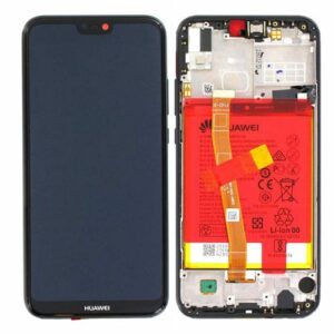 LCD Screen & Touch Digitiser With Frame & Battery For Huawei P20 Lite ANE-LX1 - Black - OEM Pulled
