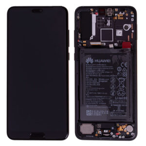 Genuine Huawei P20 Pro LCD Screen & Touch Digitiser With Frame & Battery - 14 Day - Black