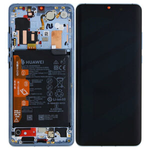 For Huawei P30 Pro LCD Screen & Touch Digitiser With Frame & Battery - Breathing Crystal - OEM Pulled