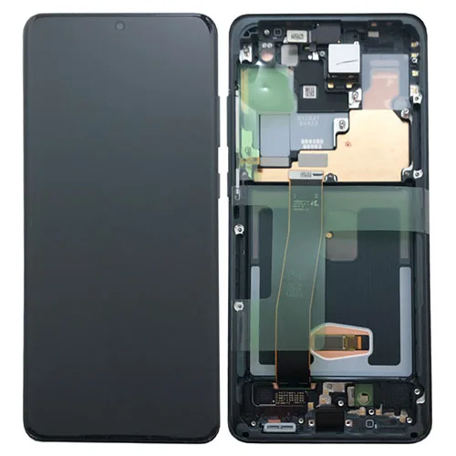 s20ultralcd-1.jpg Genuine Samsung G988B Galaxy S20 Ultra 5G LCD Screen & Touch Digitiser - Black (No Front Cam) - Image 1