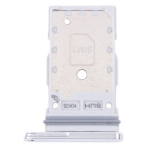 Dual SIM Card Tray Holder For Samsung Galaxy S22 Ultra - Silver