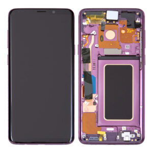LCD Screen & Touch Digitiser With Frame & Battery For Samsung G960 Galaxy S9 - Purple - OEM Pulled