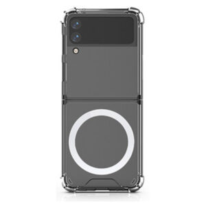 For Samsung Galaxy Z Flip4 Anti-Shock Shockproof Magnetic Charging TPU Gel Case