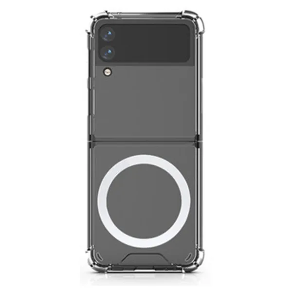 For Samsung Galaxy Z Flip4 Anti-Shock Shockproof Magnetic Charging TPU Gel Case