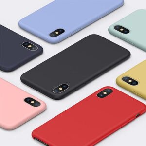 For iPhone XR Silicone Liquid Rubber Soft Feel Case