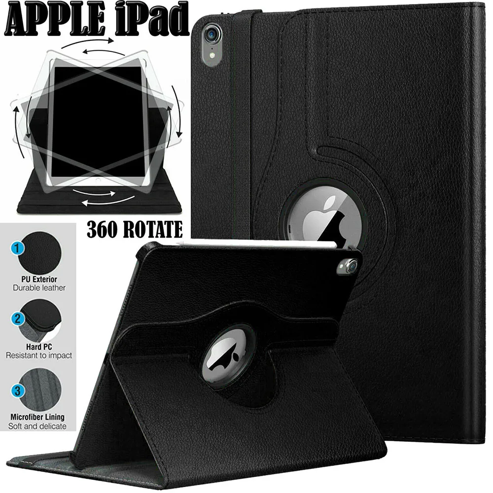 mini6rotat-11.jpeg For iPad Mini 6 2021 360 Degree Rotating Smart PU Leather Stand Case / Cover - Image 1