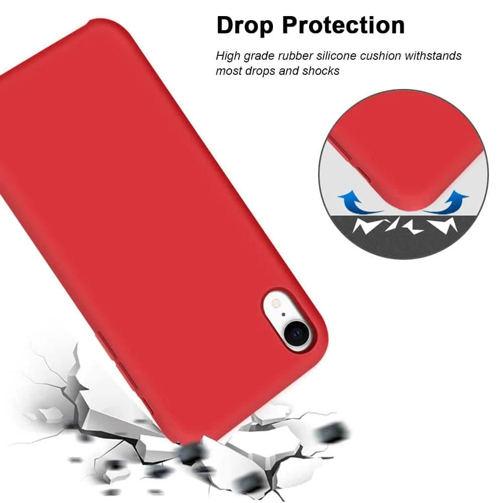 For iPhone XR Silicone Liquid Rubber Soft Feel Case - Image 2
