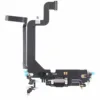 For iPhone 14 Pro Max Charging Port Dock Connector Flex Cable & Microphones - Black