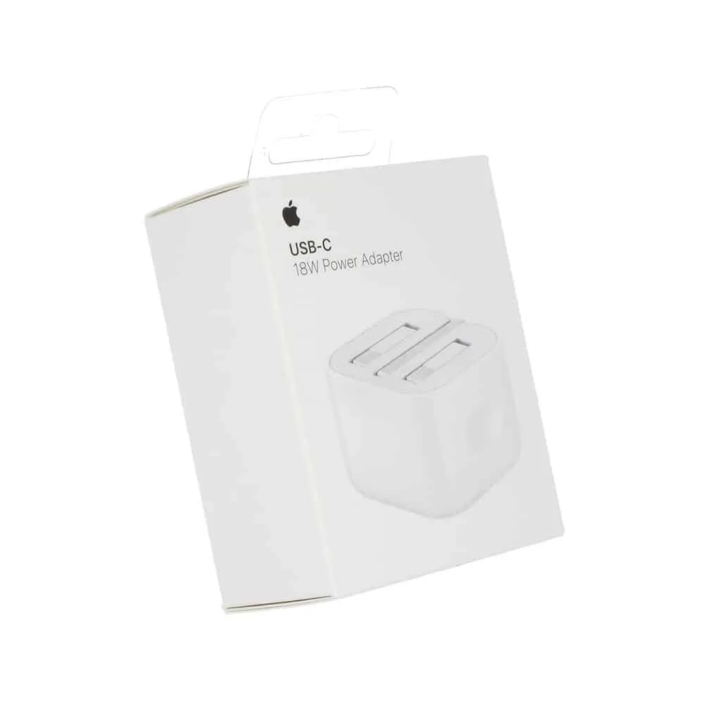 18wboxed Genuine Apple MU7W2B/A 18W 3 Pin UK USB-C Mains Charger Power Adapter - BOXED