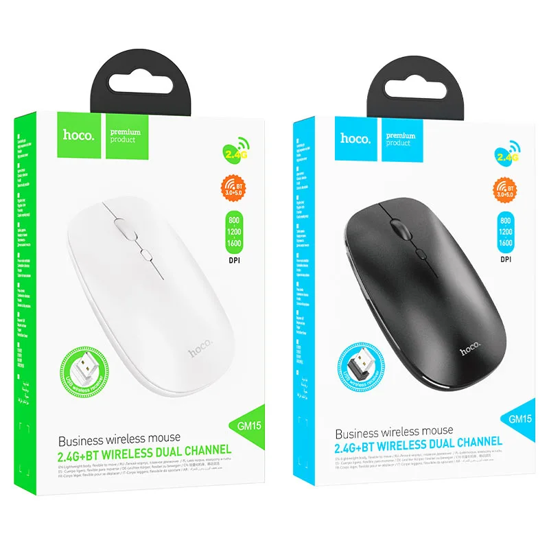 Hoco 2.4 GHz Wireless Business Mouse With Scroll Wheel / DPI Switch - Image 2