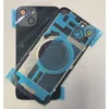 For iPhone 14 Rear Back Glass Battery Cover With Frame & Magnets – Black