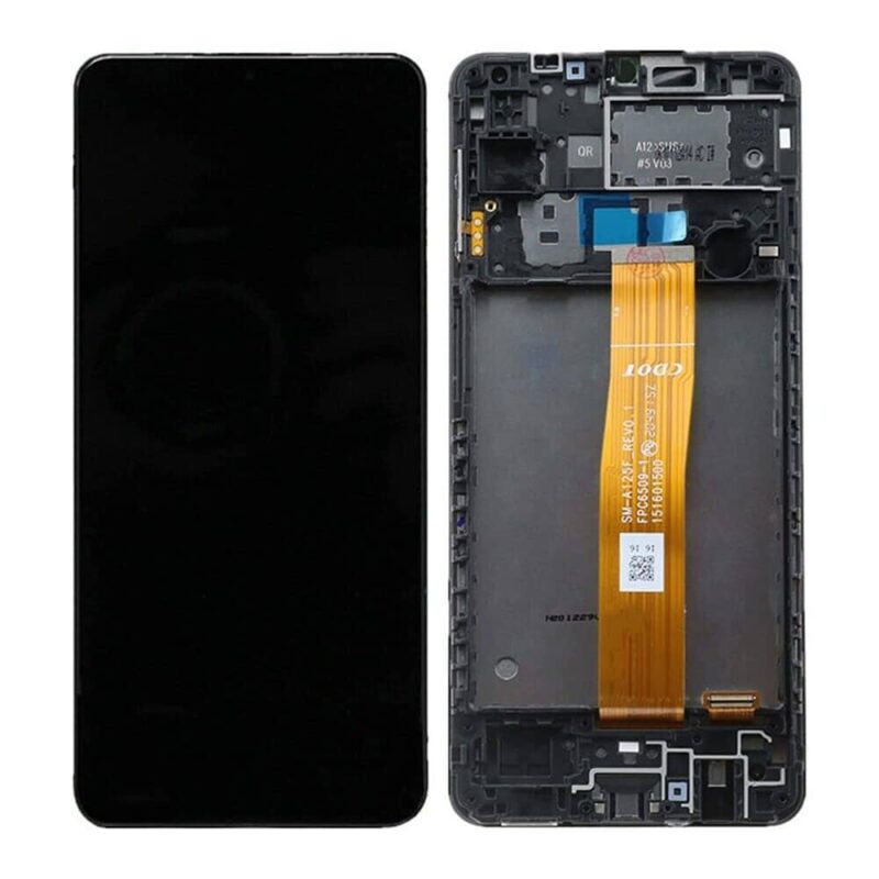 For Samsung A125 Galaxy A12 LCD Screen & Touch Digitiser With Frame