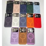For iPhone Magnetic Charging Hard Mesh Case With Full Camera Cover