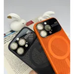 For iPhone 13 14 All Models Magnetic Charging Hard Mesh Case With Full Camera Cover - Image 2