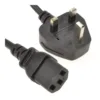 UK Plug to C13 Kettle Power Cable Mains Lead 1 Metre