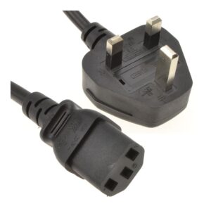 UK Plug to C13 Kettle Power Cable Mains Lead 1 Metre