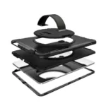 iPad Pro 12.9'' 2018 Heavy Duty Shockproof Case With Swivel Stand & Strap - Image 8
