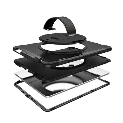 iPad Pro 12.9'' 2018 Heavy Duty Shockproof Case With Swivel Stand & Strap - Image 8
