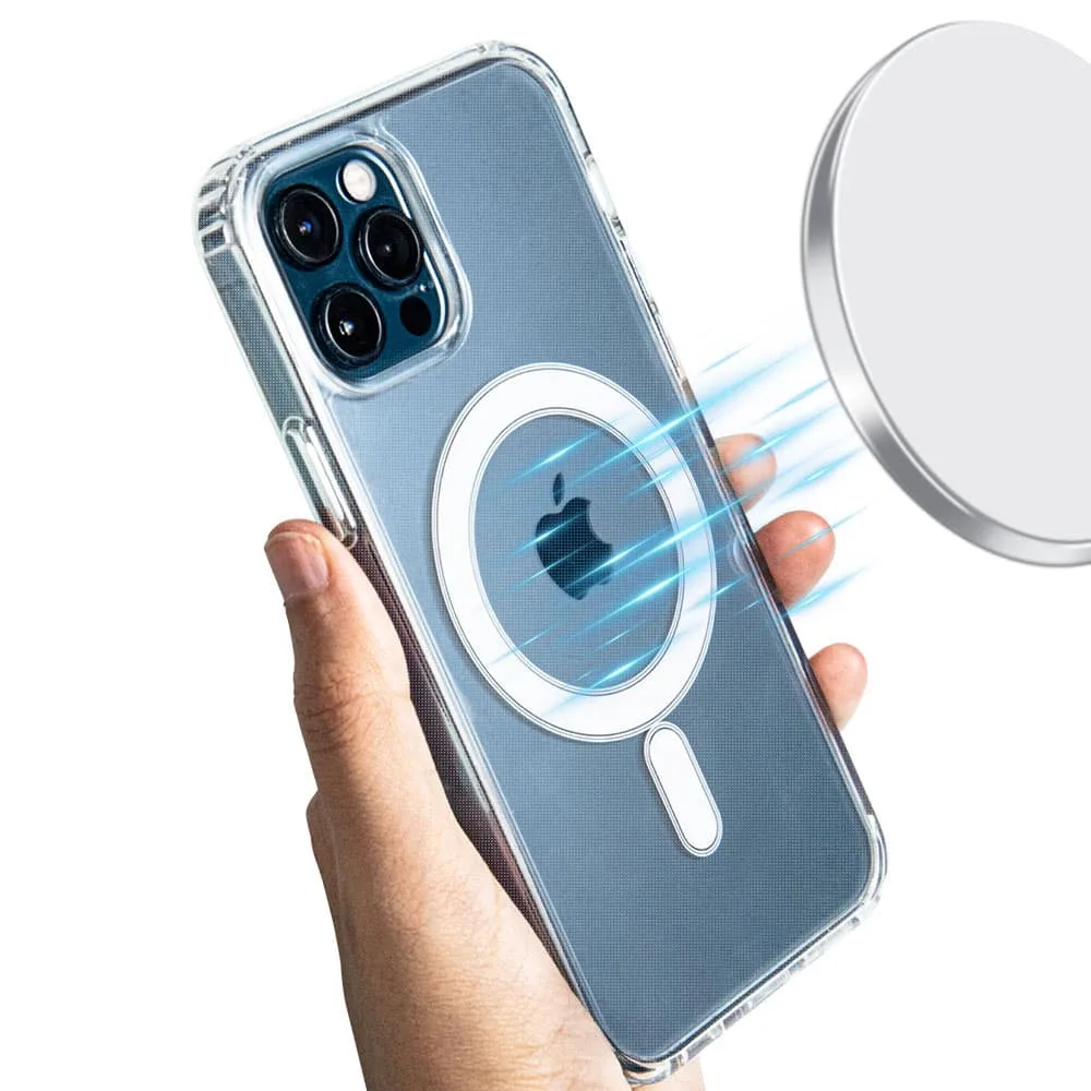 For iPhone 15 All Models Anti-Shock Shockproof Magnetic Charging TPU Gel Case - Image 1
