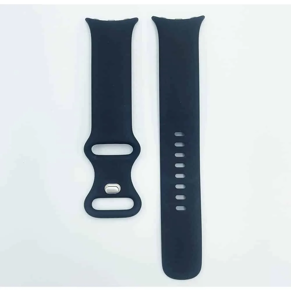 pixwatchblack-copy For Google Pixel Watch Genuine Silicone Active Wrist Band Strap - Black - OEM Pulled
