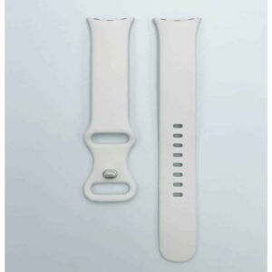 For Google Pixel Watch Genuine Silicone Active Wrist Band Strap - White - OEM Pulled