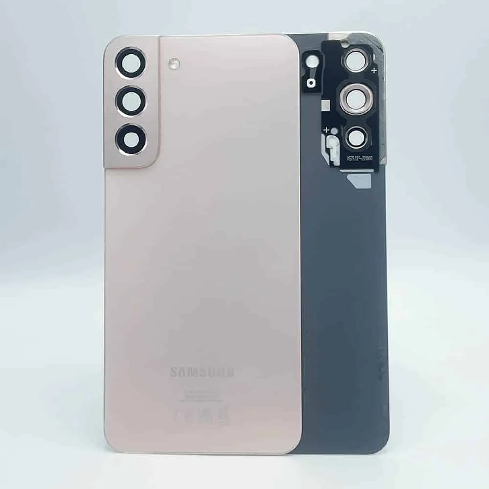 s22pluspink-copy For Samsung S906 Galaxy S22 Plus Rear Back Glass / Battery Cover Camera Lens - Pink - OEM Pulled