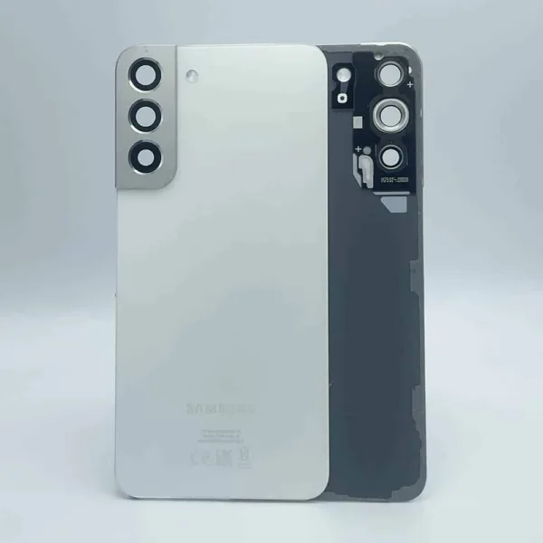 For Samsung S906 Galaxy S22 Plus Rear Back Glass / Battery Cover Camera Lens - White - OEM Pulled