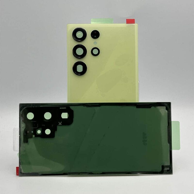 For Samsung S918 Galaxy S23 Ultra Rear Back Glass / Battery Cover With Camera Lens - Lime