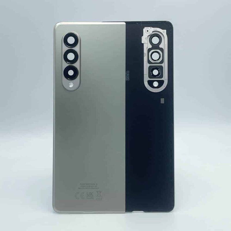 For Samsung F926 Galaxy Z Fold3 Rear Back Battery Cover Camera Lens - OEM Pulled - Silver