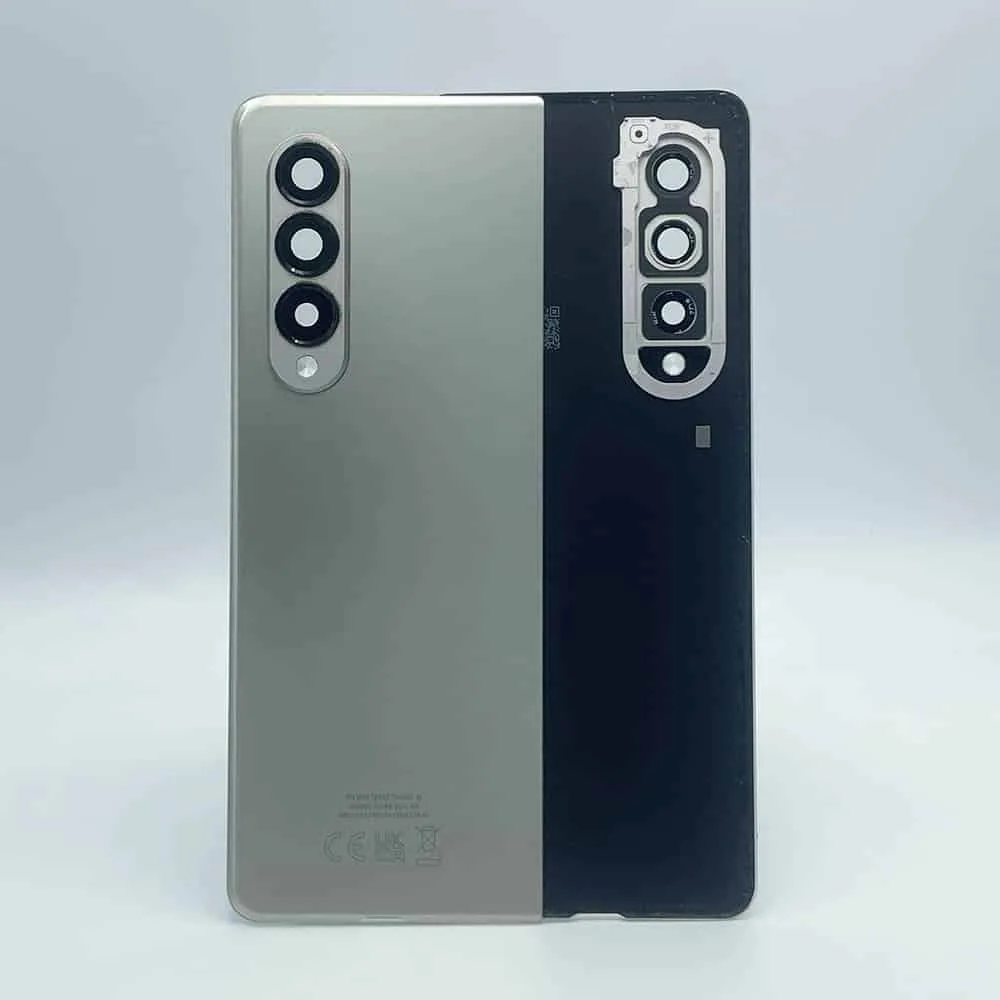 For Samsung F926 Galaxy Z Fold3 Rear Back Battery Cover Camera Lens - OEM Pulled - Silver