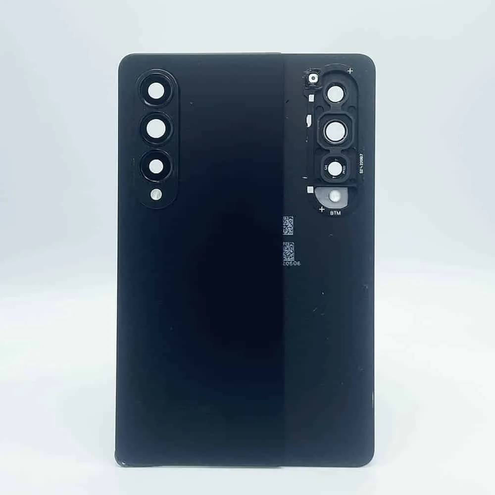 zfold4black-copy For Samsung F936 Galaxy Z Fold4 Rear Back Battery Cover Camera Lens - OEM Pulled - Black