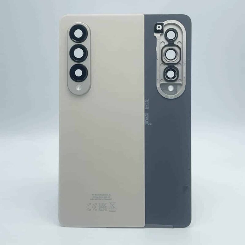 For Samsung F936 Galaxy Z Fold4 Rear Back Battery Cover Camera Lens - OEM Pulled - Beige
