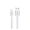 ANG Nylon Braided Lightning 1M 2.0A USB Fast Charge / Sync Cable - Silver