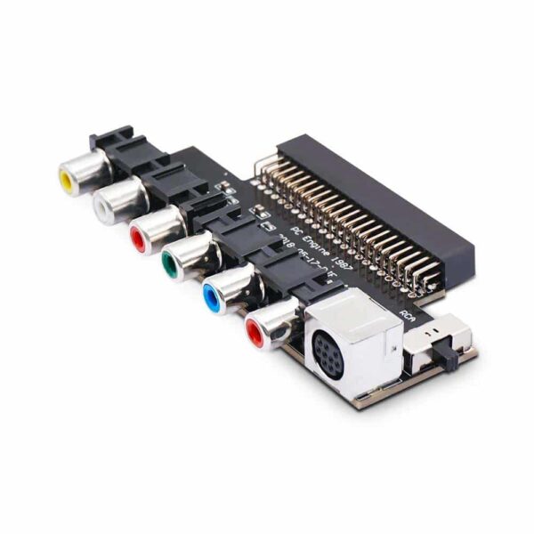 For NEC PC Engine Plug In RGBS AV Video Booster Output Board
