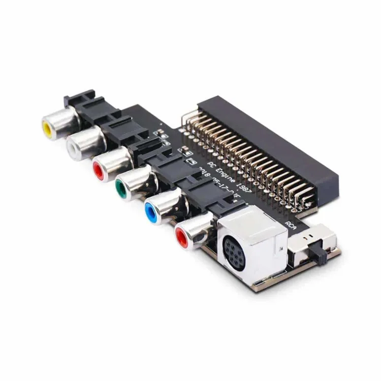 For NEC PC Engine Plug In RGBS AV Video Booster Output Board