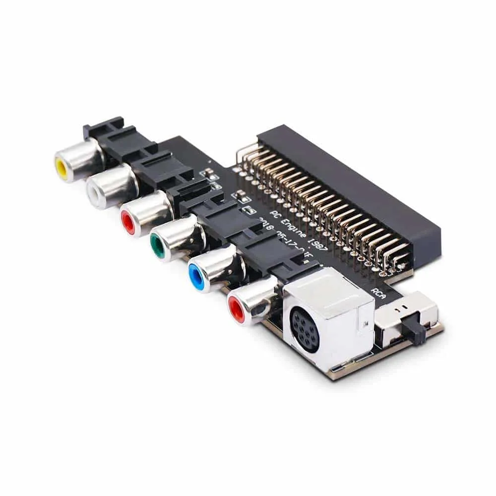 For NEC PC Engine Plug In RGBS AV Video Booster Output Board
