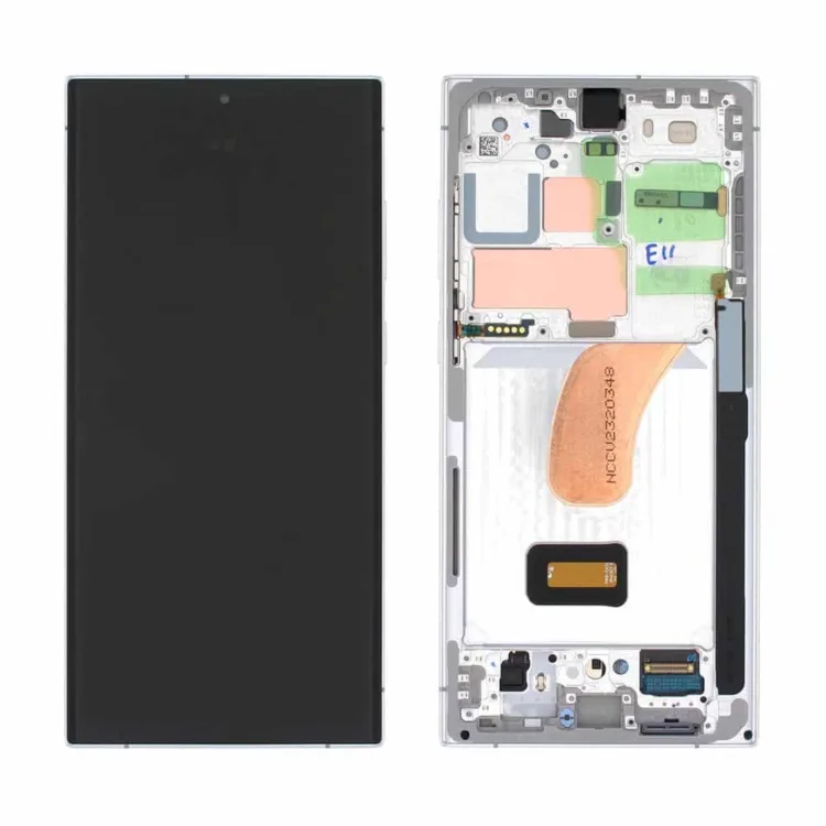 Genuine Samsung S918 Galaxy S23 Ultra LCD Screen & Digitiser - Cream