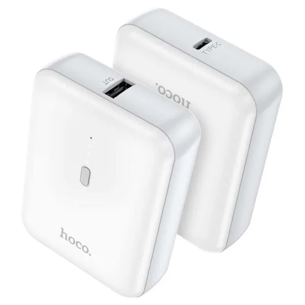 Hoco 5000mAh Power Bank Charger - White