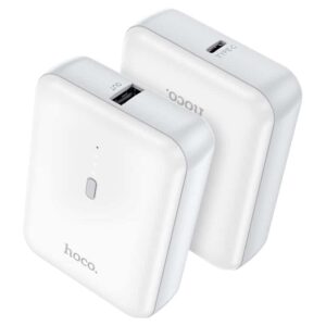 Hoco 5000mAh Power Bank Charger - White