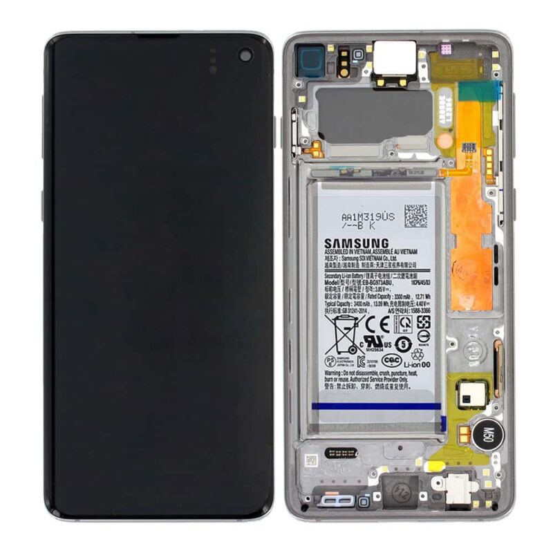 For Samsung G973 Galaxy S10 Genuine LCD Screen Touch Digitiser & Battery - Black