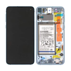 For Samsung G970 Galaxy S10e Genuine LCD Screen Touch Digitiser & Battery - Blue