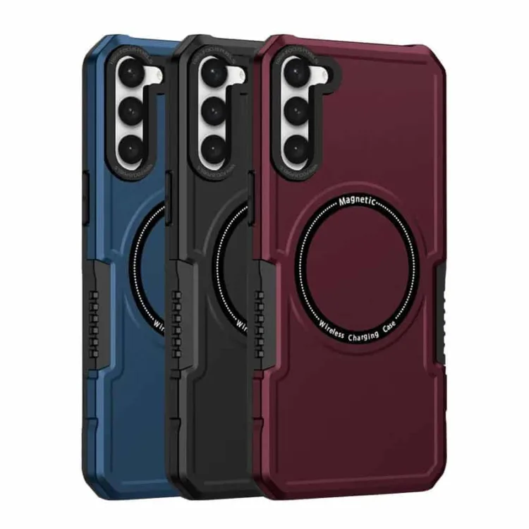 For All Samsung Galaxy S24 Hybrid Dual-Layer Armour Case With Magnetic Ring Stand