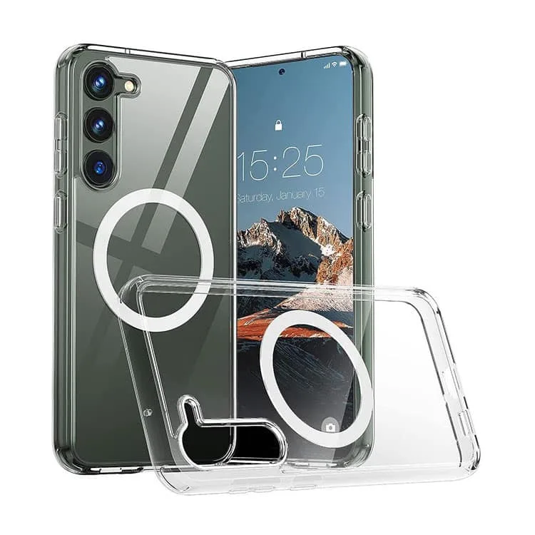 For All Samsung Galaxy S24 Anti-Shock Shockproof Magnetic Charging TPU Gel Case