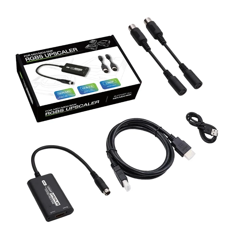 For SEGA Mega Drive 1 2 / SNK NEO GEO HDMI Converter RGBS Upscaler - Image 2