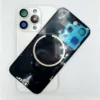 For iPhone 15 Pro Rear Back Glass Battery Cover With Frame & Magnets – White