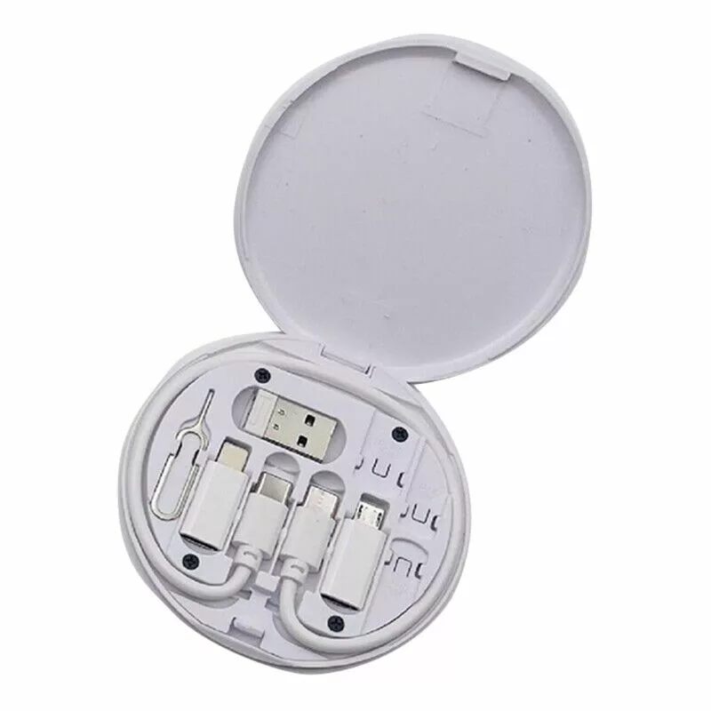 60W Fast Charge Multifunction Data Cable Set Storage Box Stand For Phone & Tablet