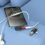 Hoco 2 in 1 Audio Converter Adapter to 3.5mm For iPhone