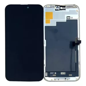 For iPhone 15 Pro Max Soft OLED LCD Screen & Touch Digitiser On Frame
